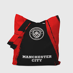 Сумка-шоппер Manchester City - red gradient по-центру