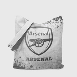 Сумка-шопер Arsenal - white gradient, цвет: 3D-принт