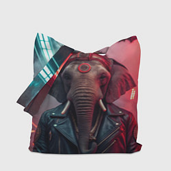Сумка-шоппер Cyberpunk elephant