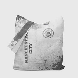 Сумка-шопер Manchester City - white gradient вертикально, цвет: 3D-принт