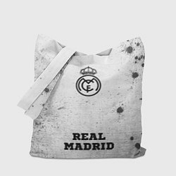 Сумка-шопер Real Madrid - white gradient по-центру, цвет: 3D-принт