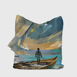 Сумка-шоппер Мальчик и лодка