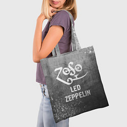 Сумка-шопер Led Zeppelin - grey gradient, цвет: 3D-принт — фото 2