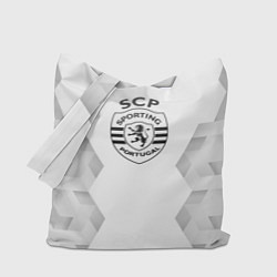 Сумка-шопер Sporting white poly, цвет: 3D-принт