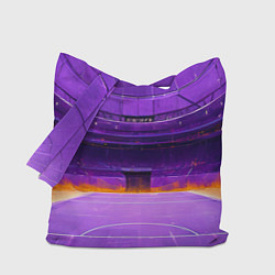 Сумка-шоппер Фиолетовый стадион