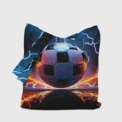 Сумка-шоппер Футбольный мяч в молниях