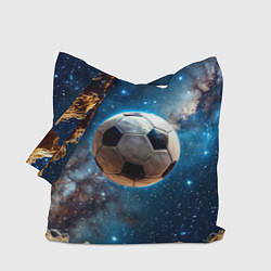 Сумка-шоппер Футбольный мяч в космосе