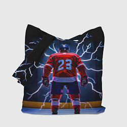 Сумка-шоппер Хоккеист и молния