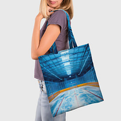 Сумка-шопер Хоккейная коробка, цвет: 3D-принт — фото 2