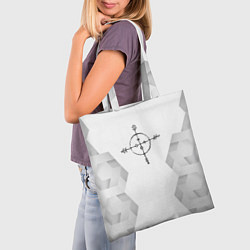 Сумка-шопер Megadeth white poly, цвет: 3D-принт — фото 2