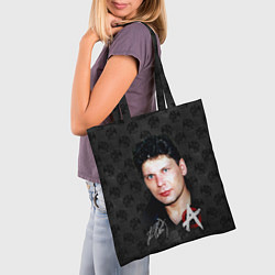 Сумка-шопер Юрий Хой из Сектор газа, цвет: 3D-принт — фото 2