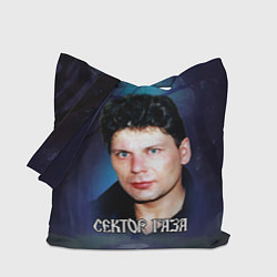 Сумка-шопер Юра Хой на фоне леса, цвет: 3D-принт