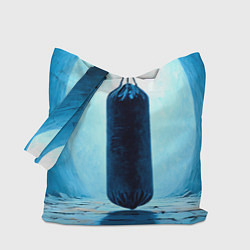 Сумка-шоппер Боксерская груша на синем