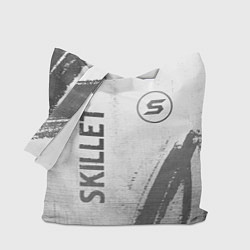 Сумка-шопер Skillet - white gradient вертикально, цвет: 3D-принт