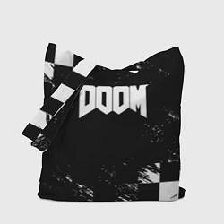 Сумка-шопер Doom краски клетка, цвет: 3D-принт