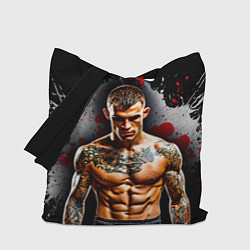 Сумка-шоппер Дастин Порье на черном