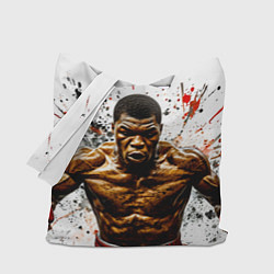 Сумка-шоппер Мухаммед Али на белом