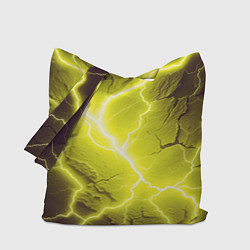 Сумка-шопер Color yellow black, цвет: 3D-принт