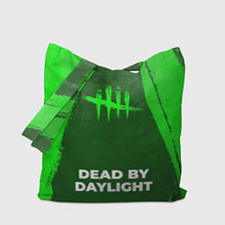 Сумка-шоппер Dead by Daylight - green gradient по-центру