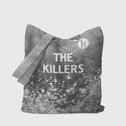 Сумка-шопер The Killers - grey gradient посередине, цвет: 3D-принт