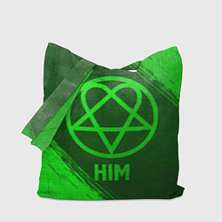Сумка-шопер HIM - green gradient, цвет: 3D-принт