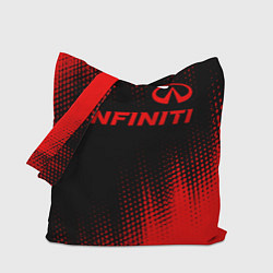 Сумка-шоппер Infiniti - red gradient посередине