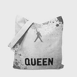 Сумка-шопер Queen - white gradient по-центру, цвет: 3D-принт