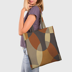 Сумка-шопер Графические цветные текстуры и паттерны, цвет: 3D-принт — фото 2