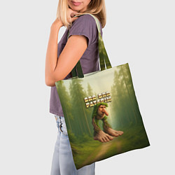 Сумка-шопер Brr brr Patapim мем, цвет: 3D-принт — фото 2