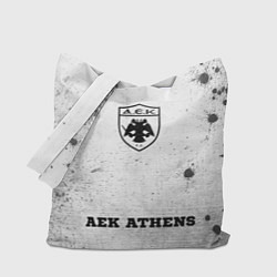 Сумка-шоппер AEK Athens - white gradient по-центру