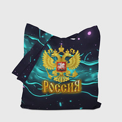 Сумка-шоппер Россия - березовая абстракция