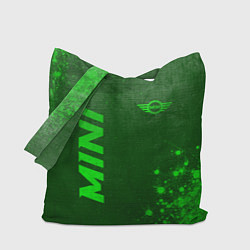 Сумка-шопер Mini - green gradient вертикально, цвет: 3D-принт