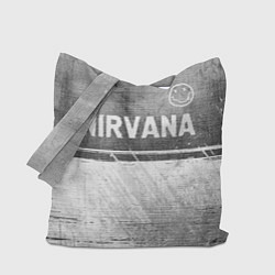 Сумка-шопер Nirvana - grey gradient посередине, цвет: 3D-принт