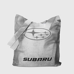 Сумка-шопер Subaru - white gradient по-центру, цвет: 3D-принт