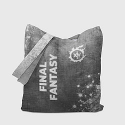 Сумка-шоппер Final Fantasy - grey gradient вертикально