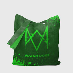 Сумка-шоппер Watch Dogs - green gradient