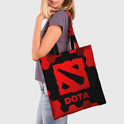 Сумка-шопер Dota - red gradient, цвет: 3D-принт — фото 2