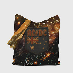 Сумка-шоппер ACDC в стиле нашивки
