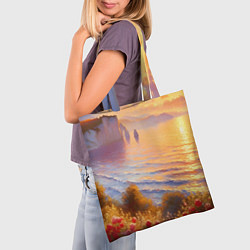 Сумка-шопер Рассветный залив, цвет: 3D-принт — фото 2