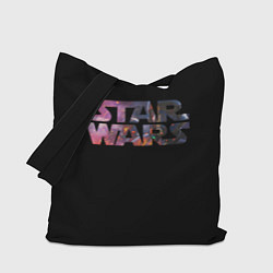 Сумка-шопер Звёздные войны надпись искры, цвет: 3D-принт