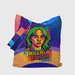 Сумка-шоппер Билли Айлиш из краски