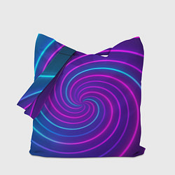 Сумка-шоппер Сине-фиолетовая спираль