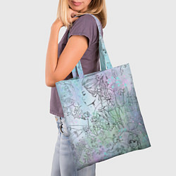 Сумка-шопер Скетч японские дорамы, цвет: 3D-принт — фото 2