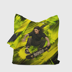 Сумка-шопер Bones скейтер, цвет: 3D-принт