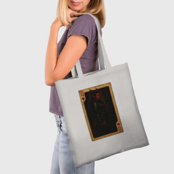 Сумка-шопер Каллиста: дама червей, цвет: 3D-принт — фото 2