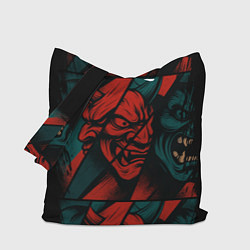 Сумка-шоппер Демоны Oni - нейроарт