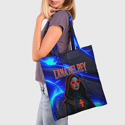 Сумка-шопер Lana Del Rey киберпанк, цвет: 3D-принт — фото 2