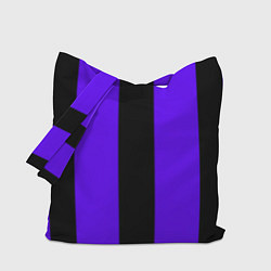 Сумка-шоппер Color purple black stripes
