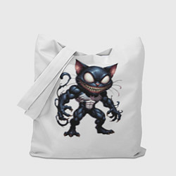 Сумка-шопер Гибрид Венома и Чеширского кота, цвет: 3D-принт