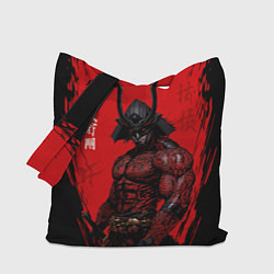 Сумка-шопер Демон Они самурай, цвет: 3D-принт